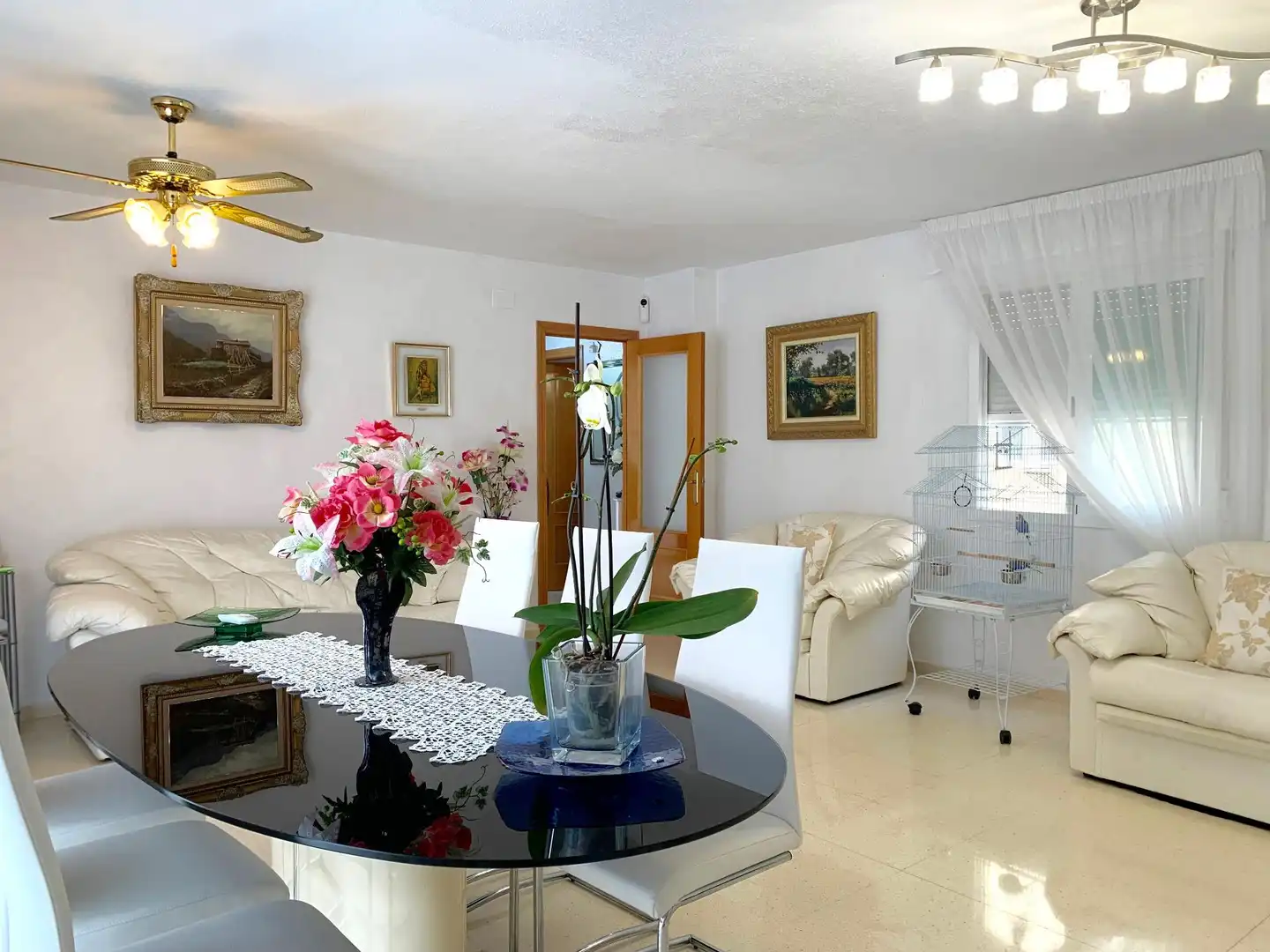 Wohnzimmer von Dachboden zum Verkauf in Benidorm mit Klimaanlage, Heizung und Terrasse