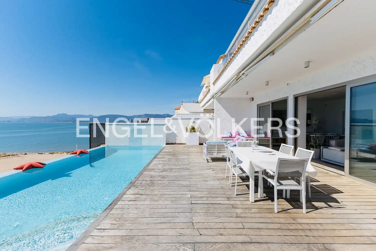 Terraza de Casa o chalet de alquiler en Cullera con Aire acondicionado, Calefacción y Piscina