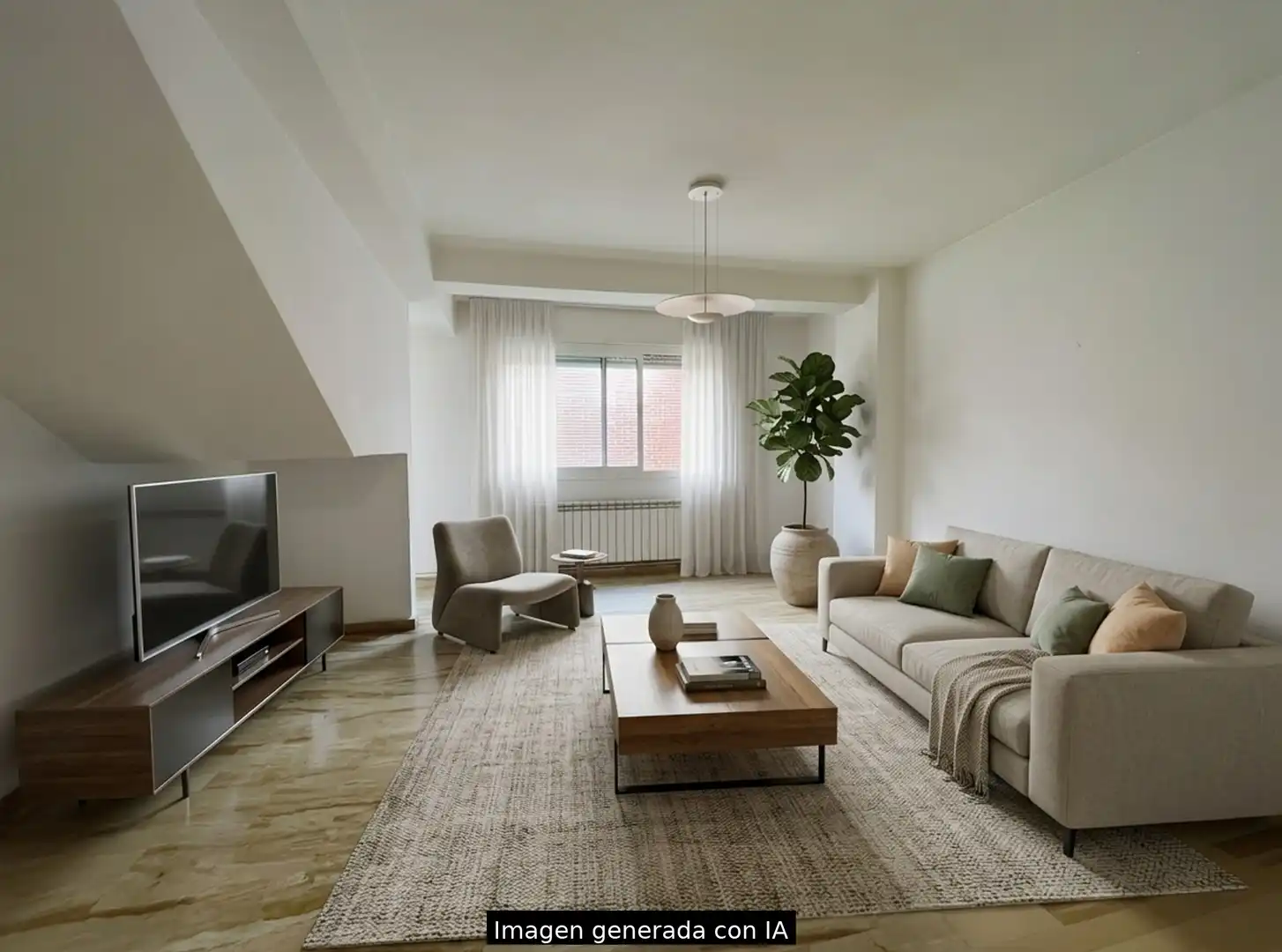 Living room of Flat for sale in Madrid  with Air Conditioner and Heating