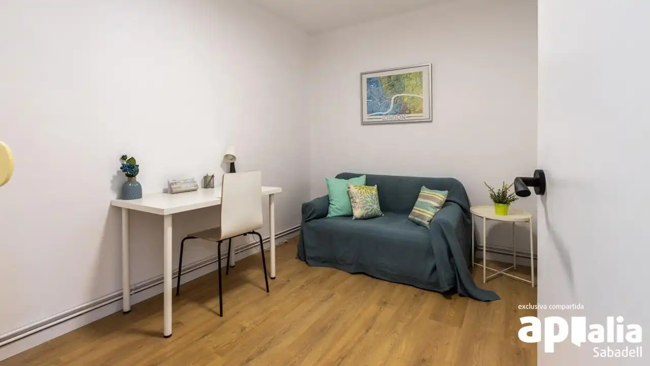 Sala de estar de Piso en venta en Sabadell con Aire acondicionado, Calefacción y Parquet