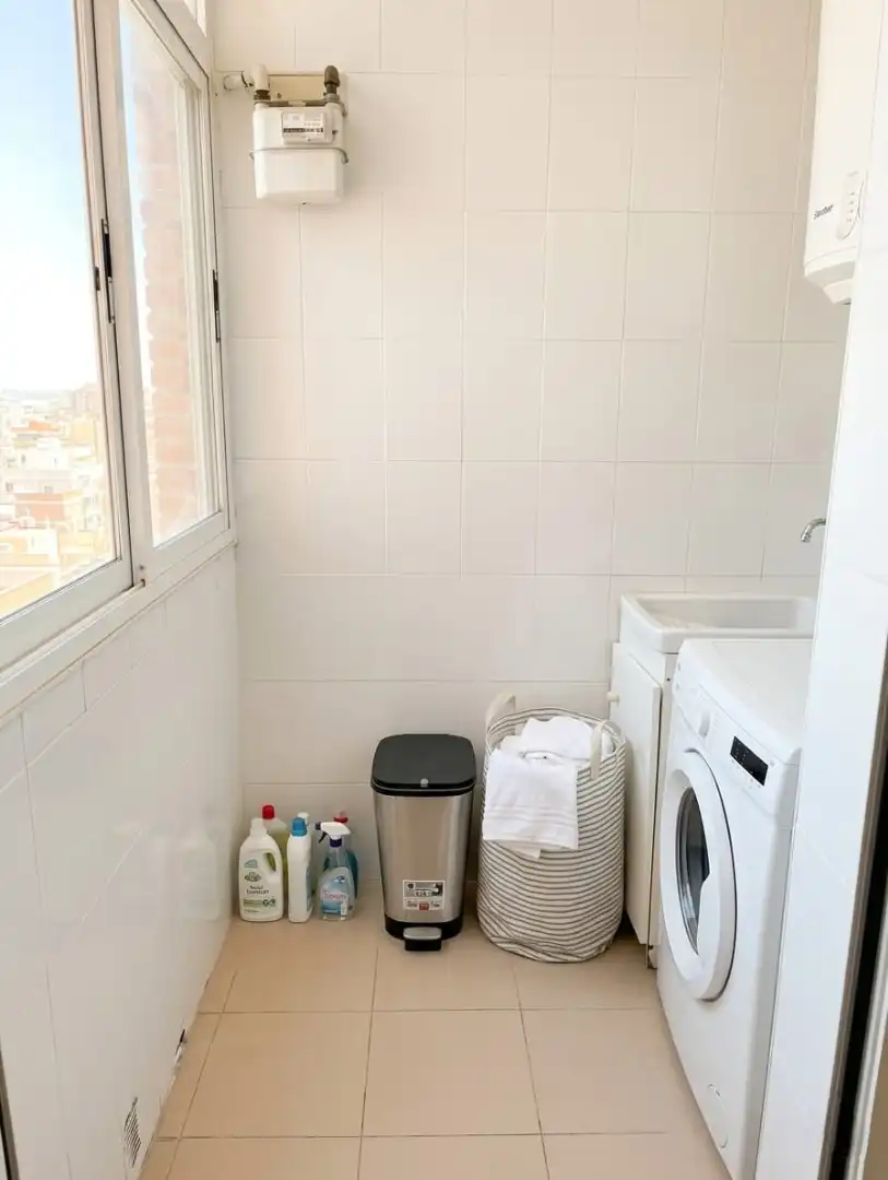 Bathroom of Flat for sale in Málaga  with Terrace, Furnished and Community pool