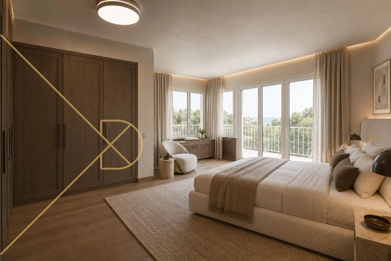 Bedroom of Houses for sale in Sant Just Desvern  with Air Conditioner, Heating and Private garden