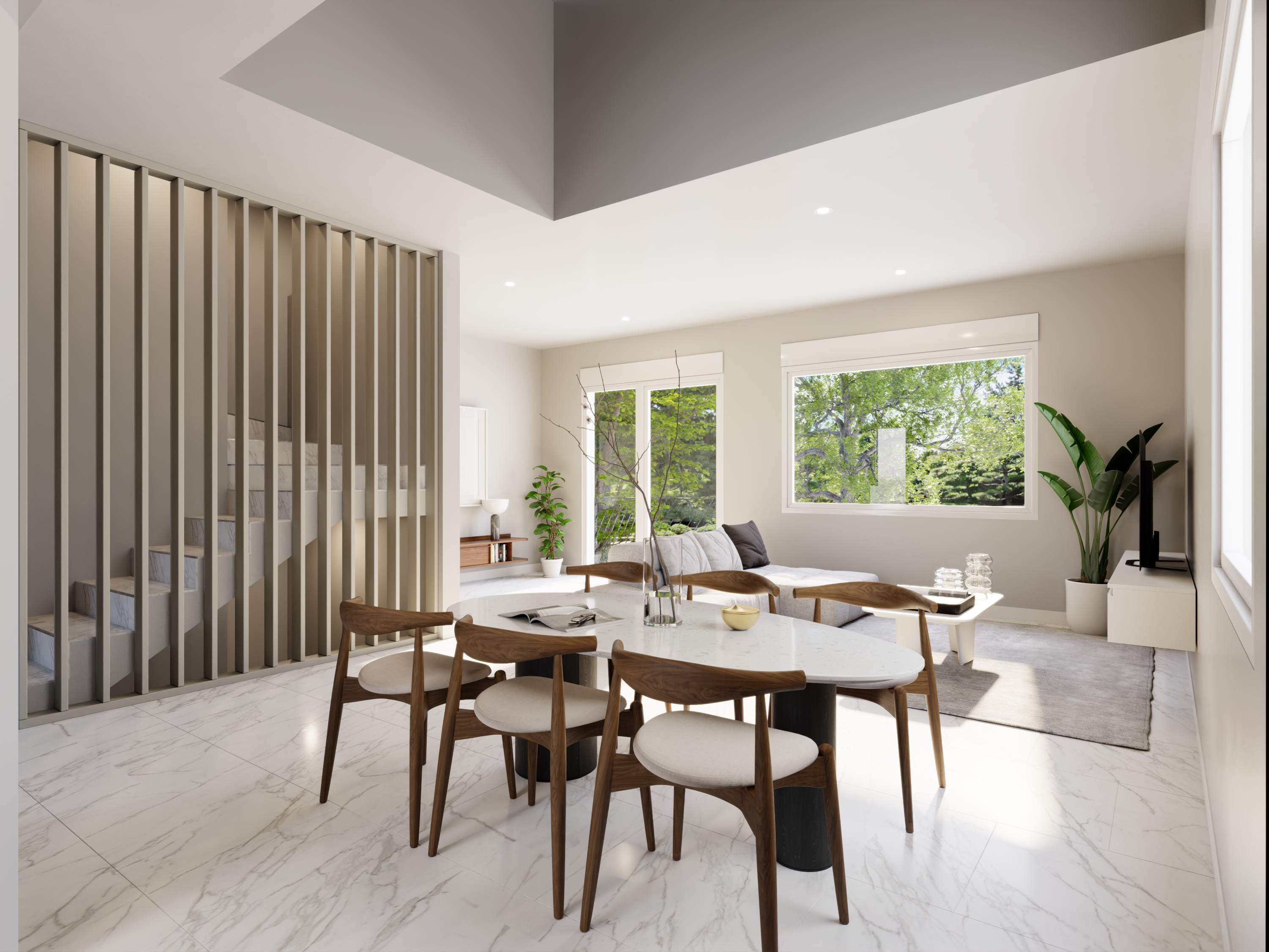 Dining room of Single-family semi-detached for sale in Móstoles  with Air Conditioner, Heating and Private garden