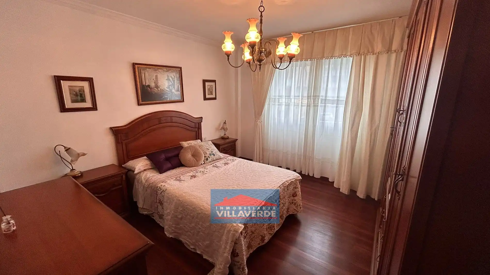 Bedroom of Flat for sale in Cangas   with Heating, Parquet flooring and Storage room