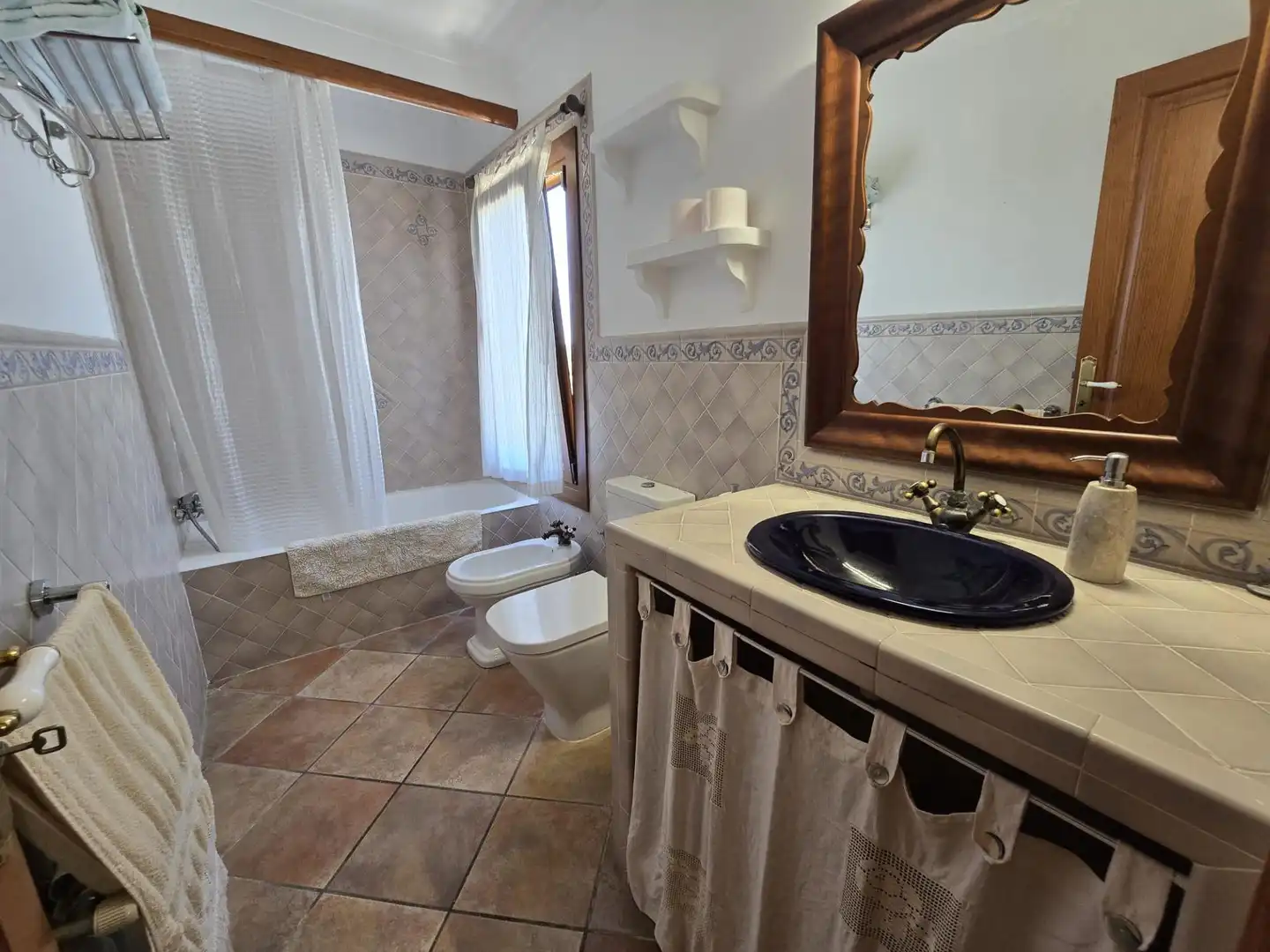 Badezimmer von Haus oder Chalet zum Verkauf in Campanet mit Klimaanlage, Heizung und Privatgarten