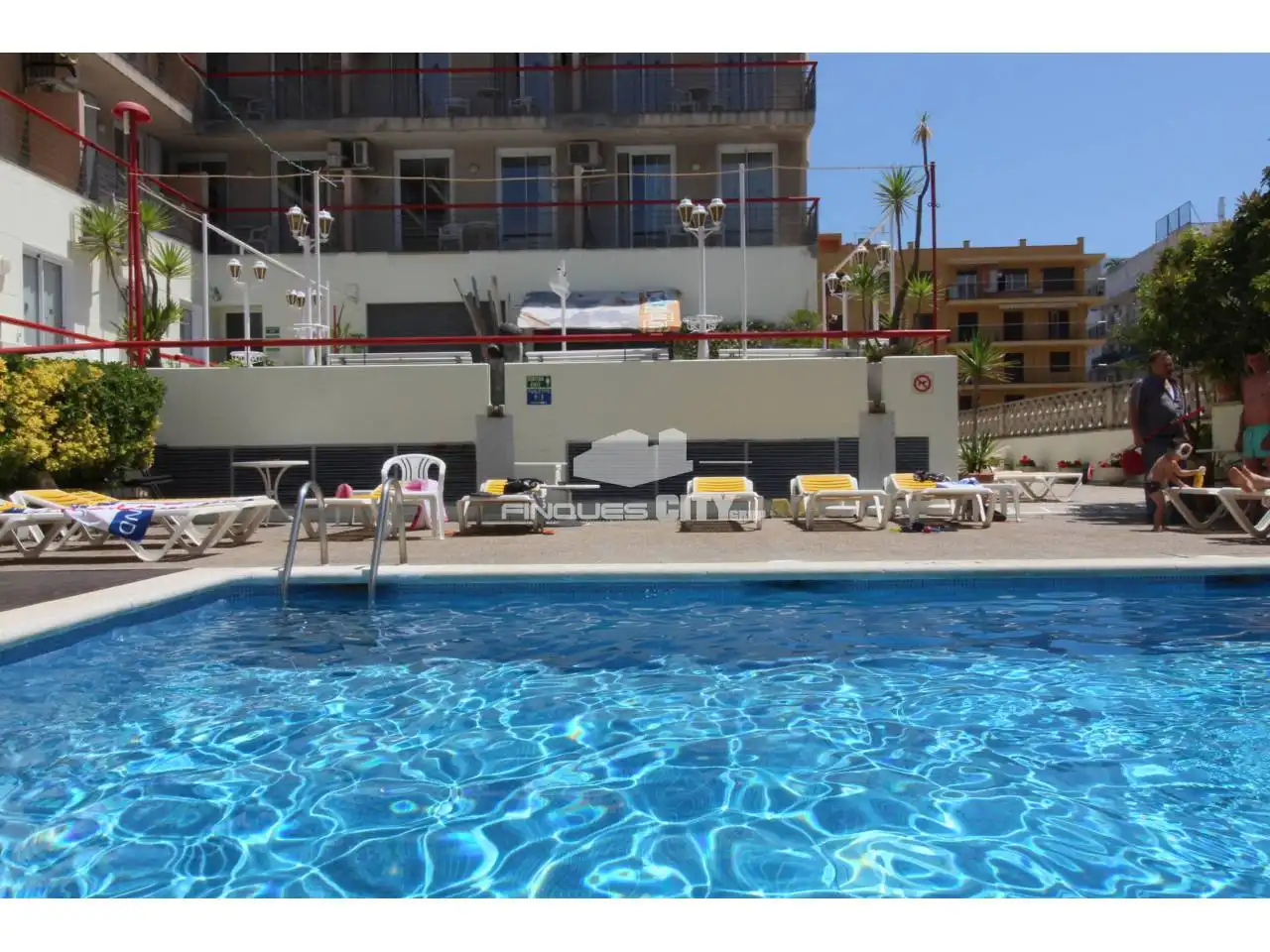 Swimming pool of Study for rent in Calella  with Air Conditioner, Heating and Terrace