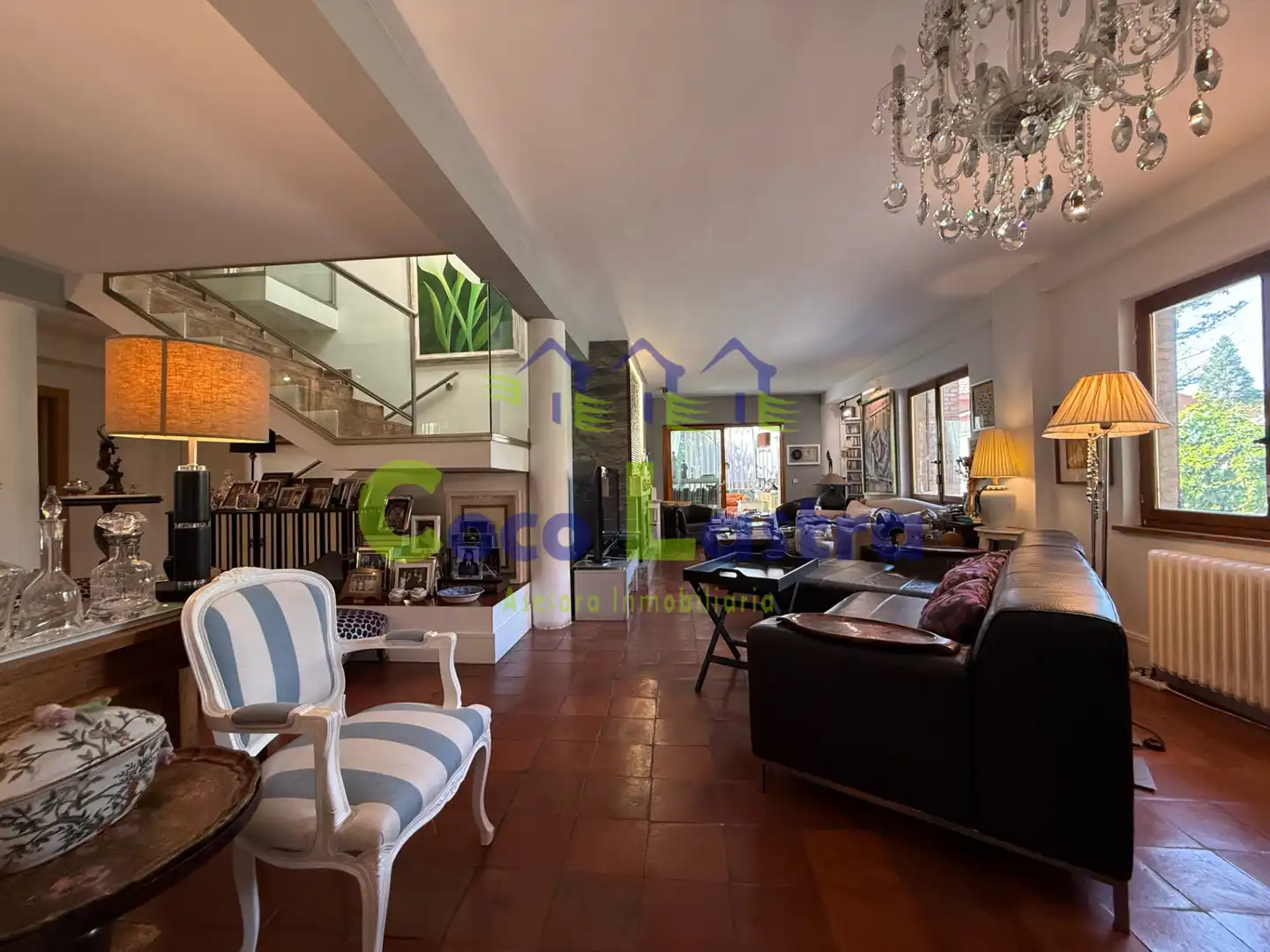 Living room of Houses for sale in Monterrubio de Armuña  with Air Conditioner, Heating and Private garden