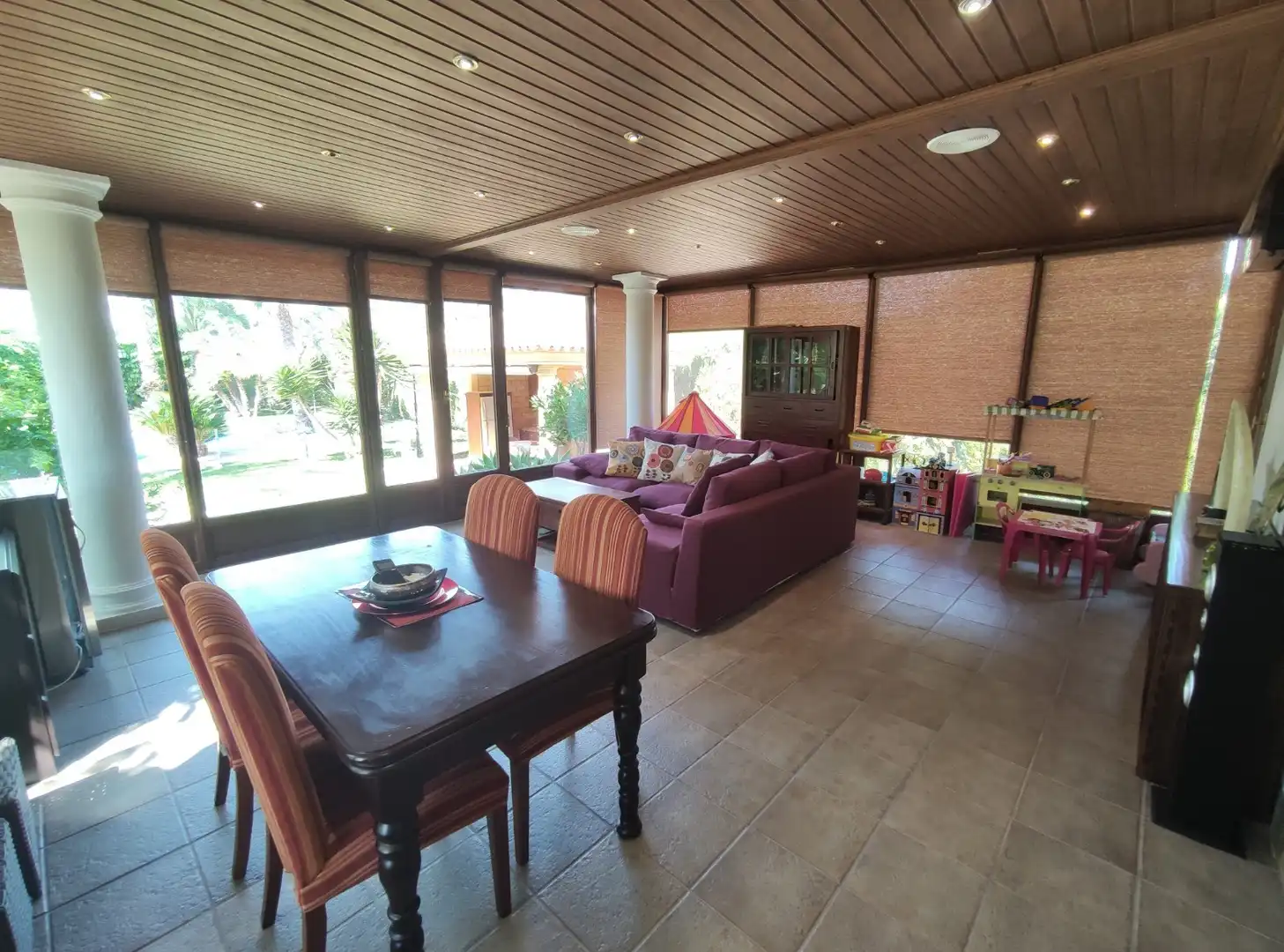 Menjador de Casa o xalet en venda en Elche / Elx amb Aire condicionat, Calefacció i Jardí privat