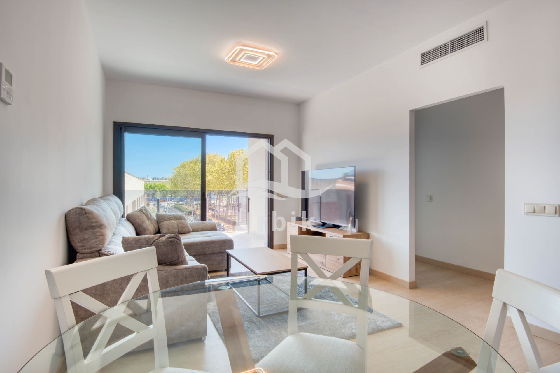 Living room of Attic for sale in Castell d'Aro, Platja d'Aro i s'Agaró  with Air Conditioner, Heating and Parquet flooring