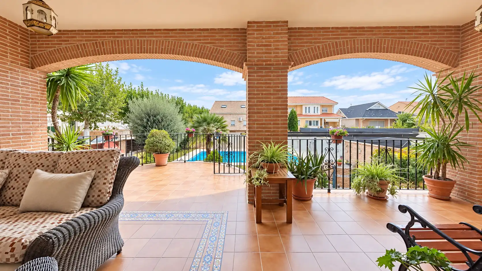 Terraza de Casa o chalet en venta en Pepino con Aire acondicionado, Calefacción y Jardín privado