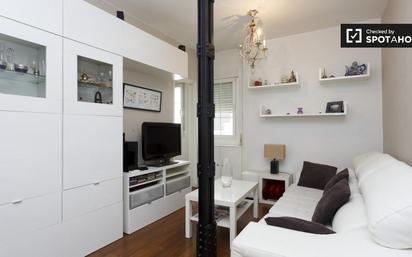 Living room of Flat to rent in  Madrid Capital  with Air Conditioner, Heating and Furnished