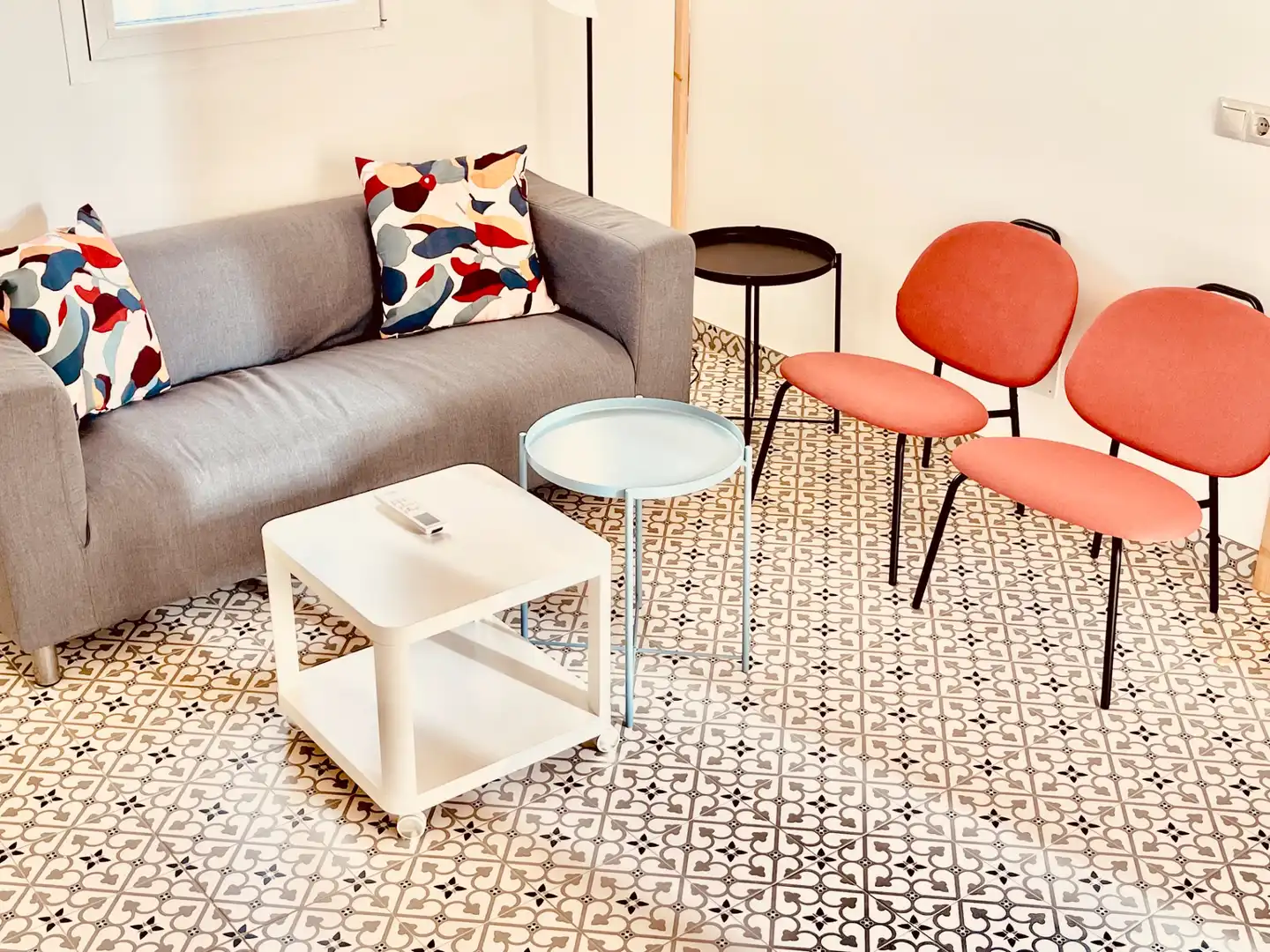 Sala de estar de Dúplex de alquiler en Madrid con Aire acondicionado, Terraza y Amueblado