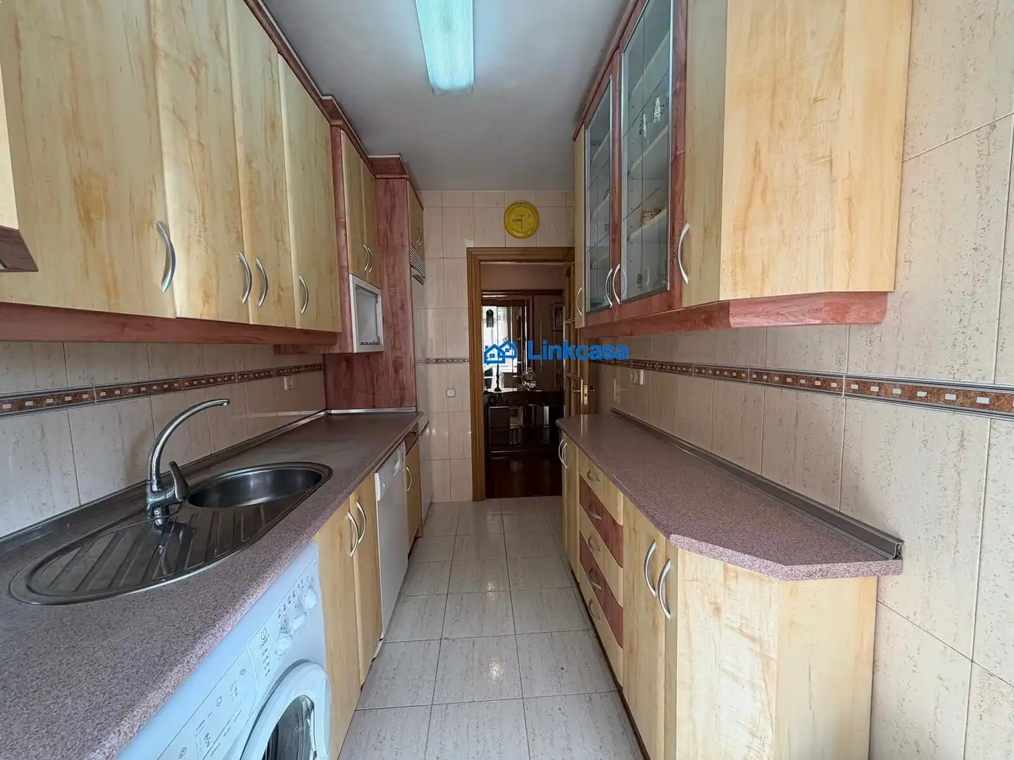 Kitchen of Flat for sale in Madrid  with Heating, Private garden and Terrace