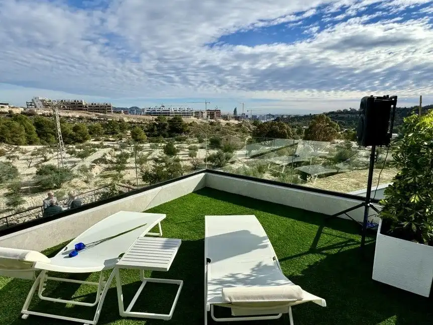 Apartamento con piscina en venta en Balcón de Finestrat - Terra Marina