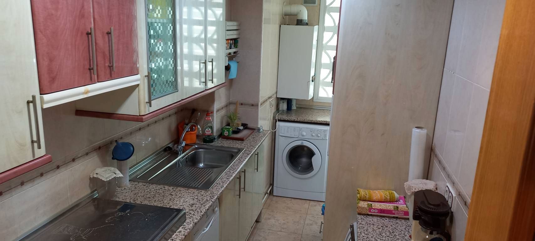 Kitchen of Flat for sale in Móstoles  with Heating, Terrace and Storage room