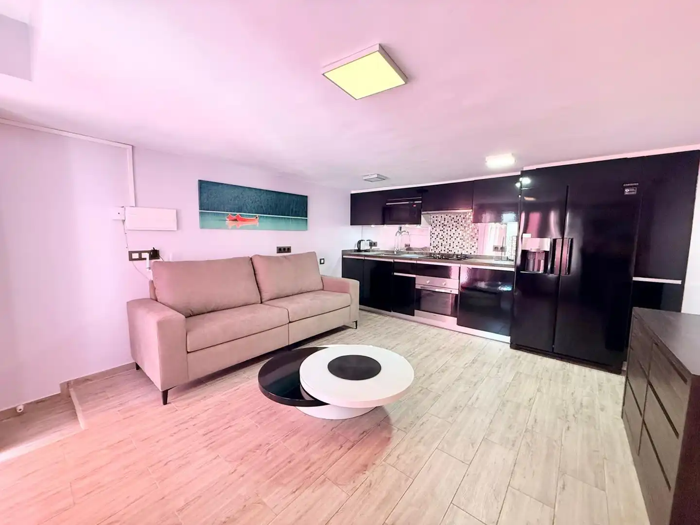 Sala de estar de Apartamento en venta en Calpe / Calp con Aire acondicionado, Calefacción y Jardín privado