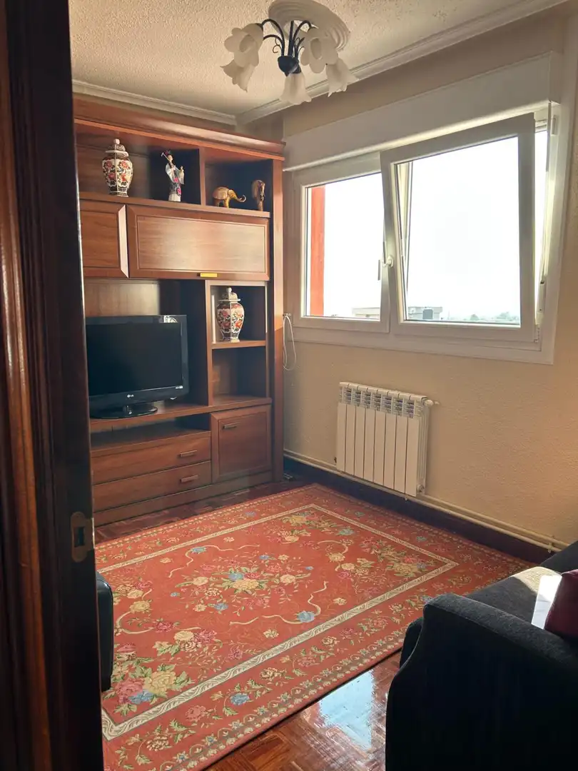 Sala d'estar de Pis de lloguer en Santander amb Terrassa i Moblat