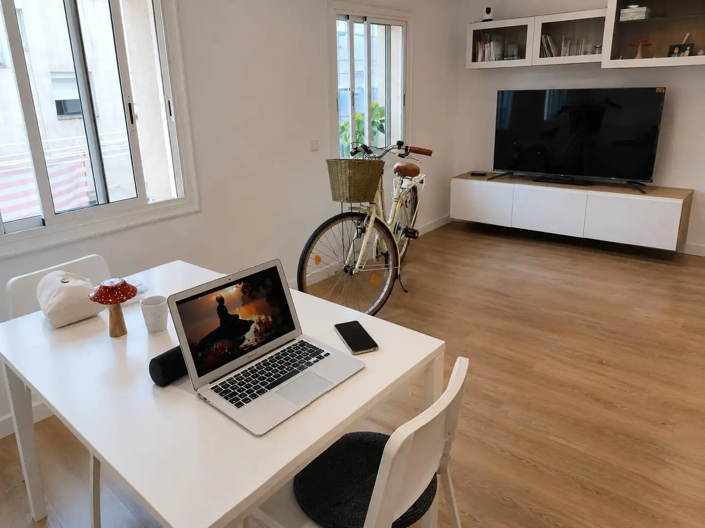 Sala de estar de Piso en venta en Barcelona con Amueblado