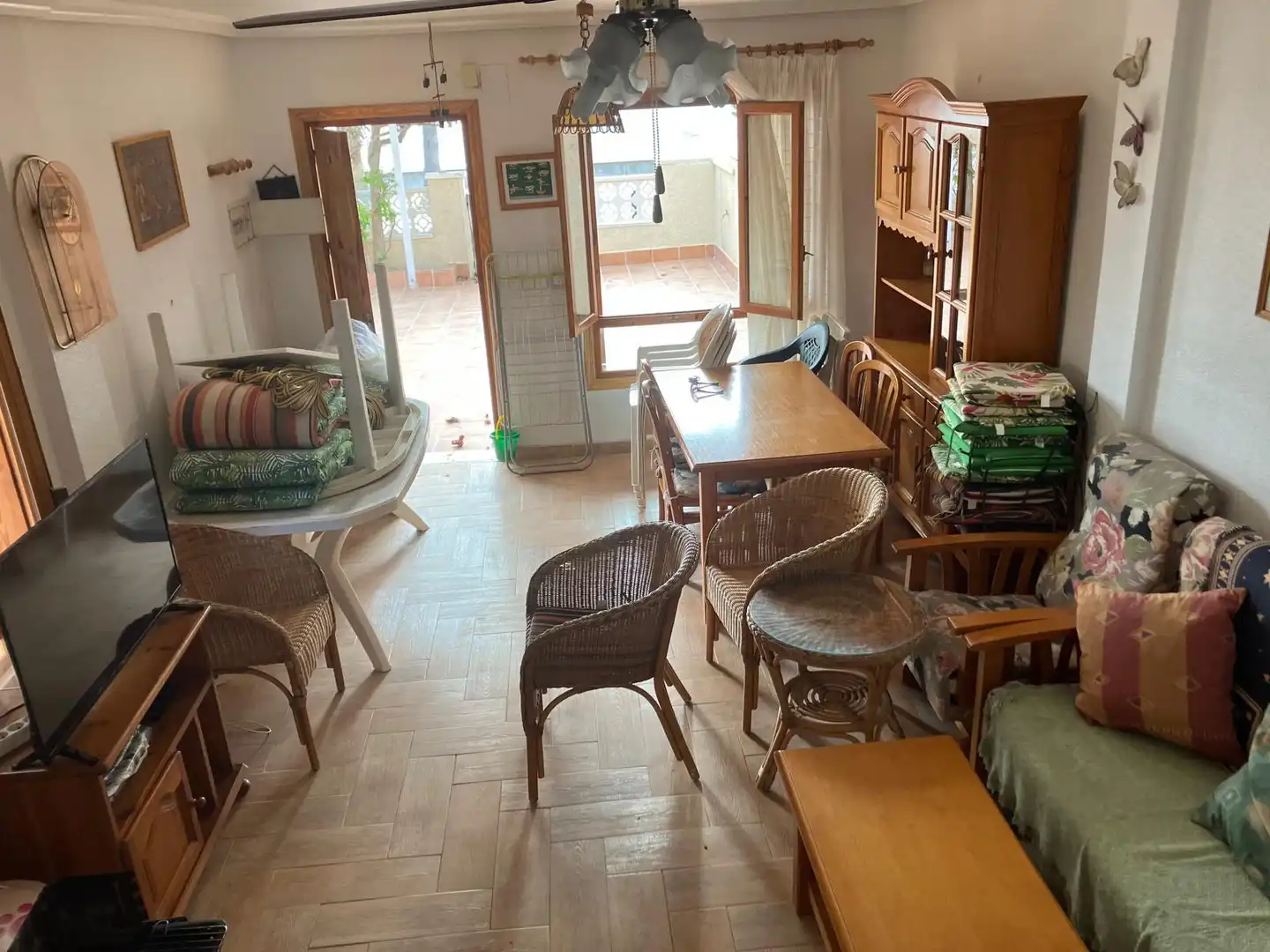 Esszimmer von Einfamilien-Reihenhaus zur Miete in Santa Pola mit Möbliert und Haustiere erlaubt