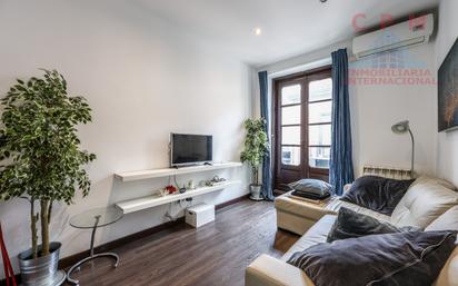 Living room of Flat to rent in  Madrid Capital  with Air Conditioner, Heating and Furnished