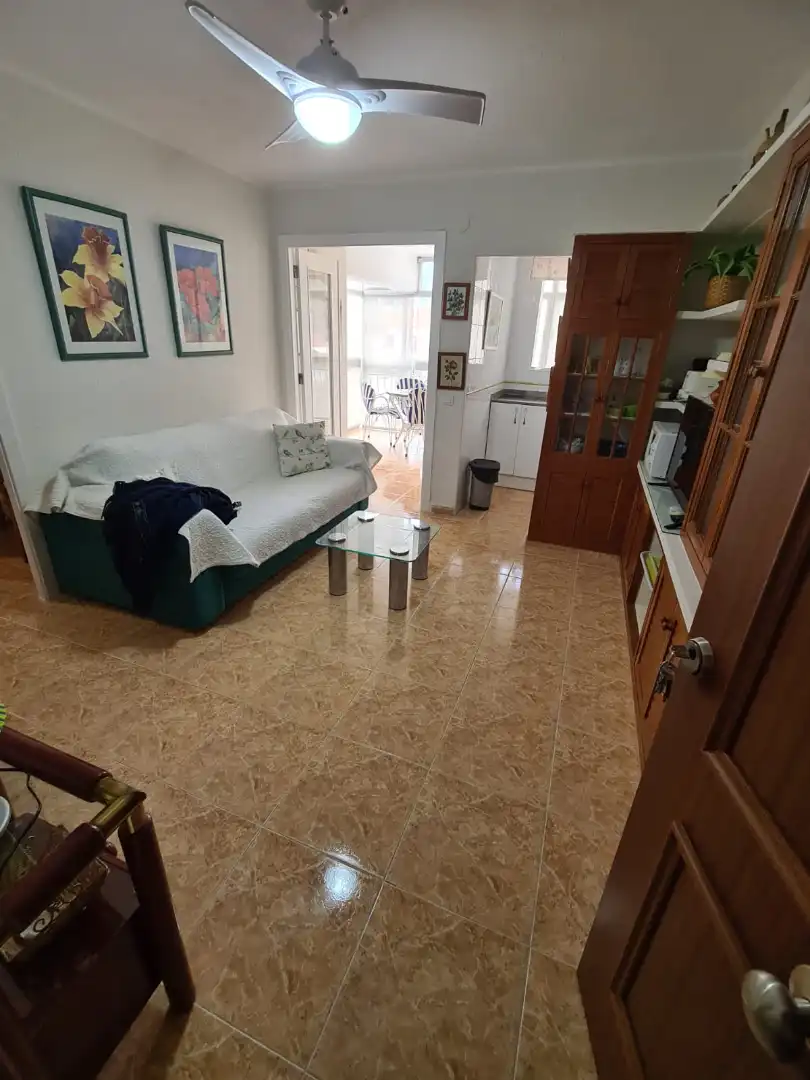 Sala d'estar de Apartament de lloguer en Benicasim / Benicàssim amb Terrassa, Moblat i Es permeten mascotes