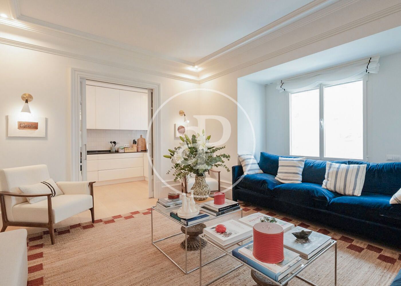 Living room of Flat for sale in  Madrid Capital  with Air Conditioner and Heating