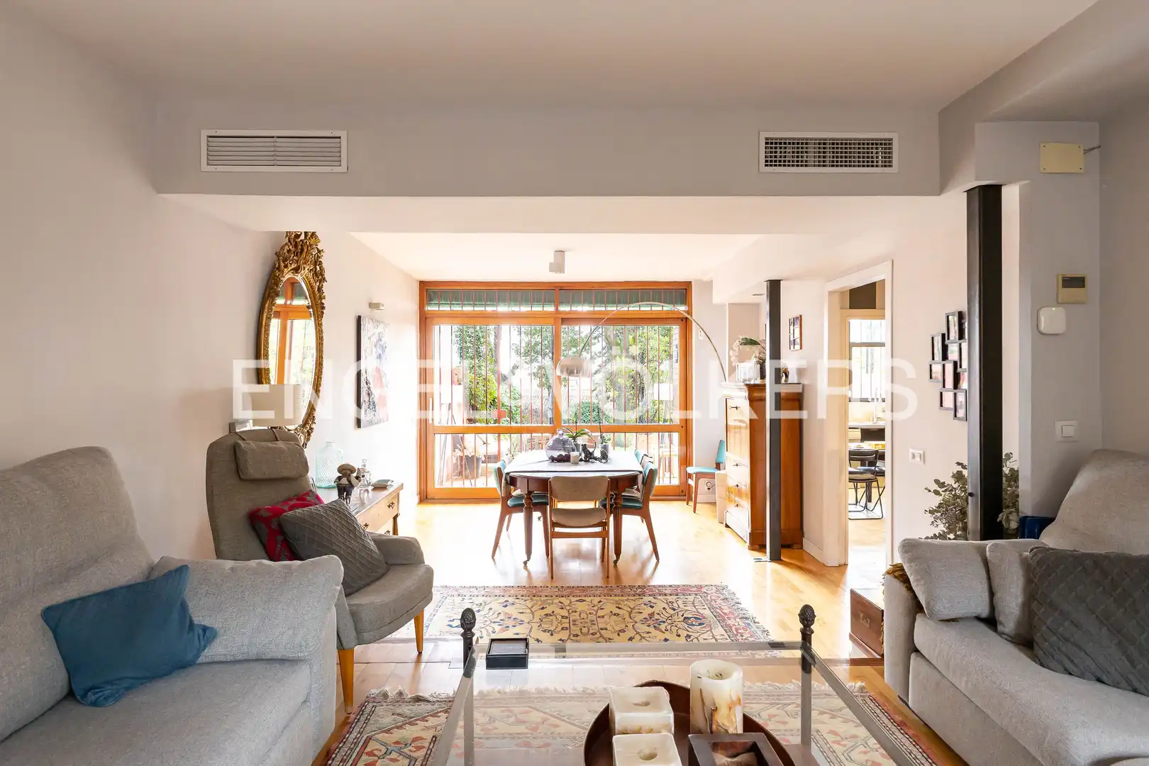 Living room of Country homes for rent in Madrid  with Air Conditioner, Heating and Private garden