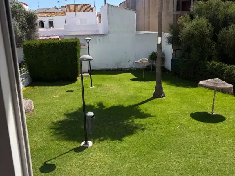 Garten von Wohnung zur Miete in Isla Cristina mit Klimaanlage, Schwimmbad und Balkon