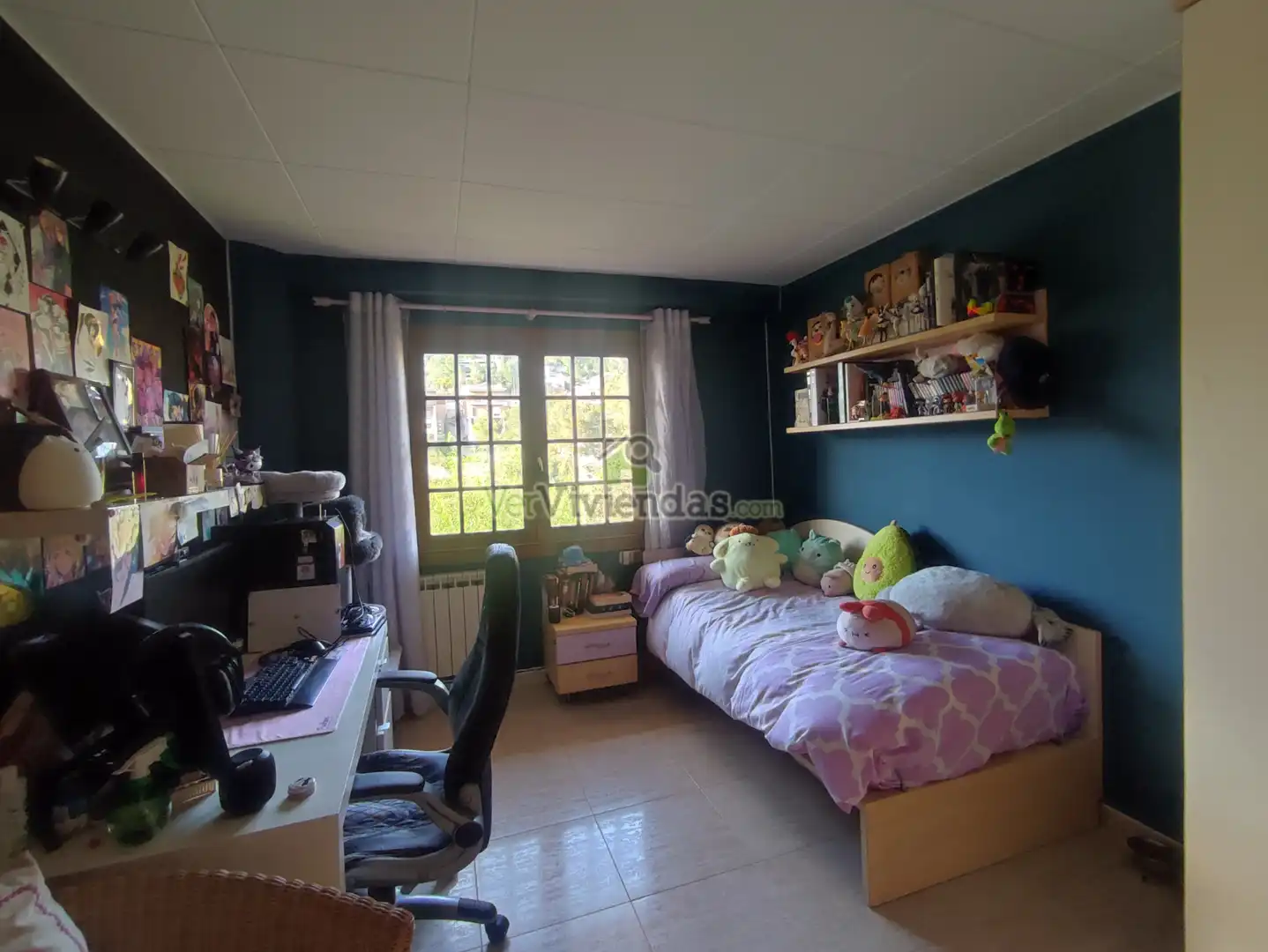 Habitación de Casa o chalet en venta en Vallirana con Aire acondicionado, Calefacción y Jardín privado