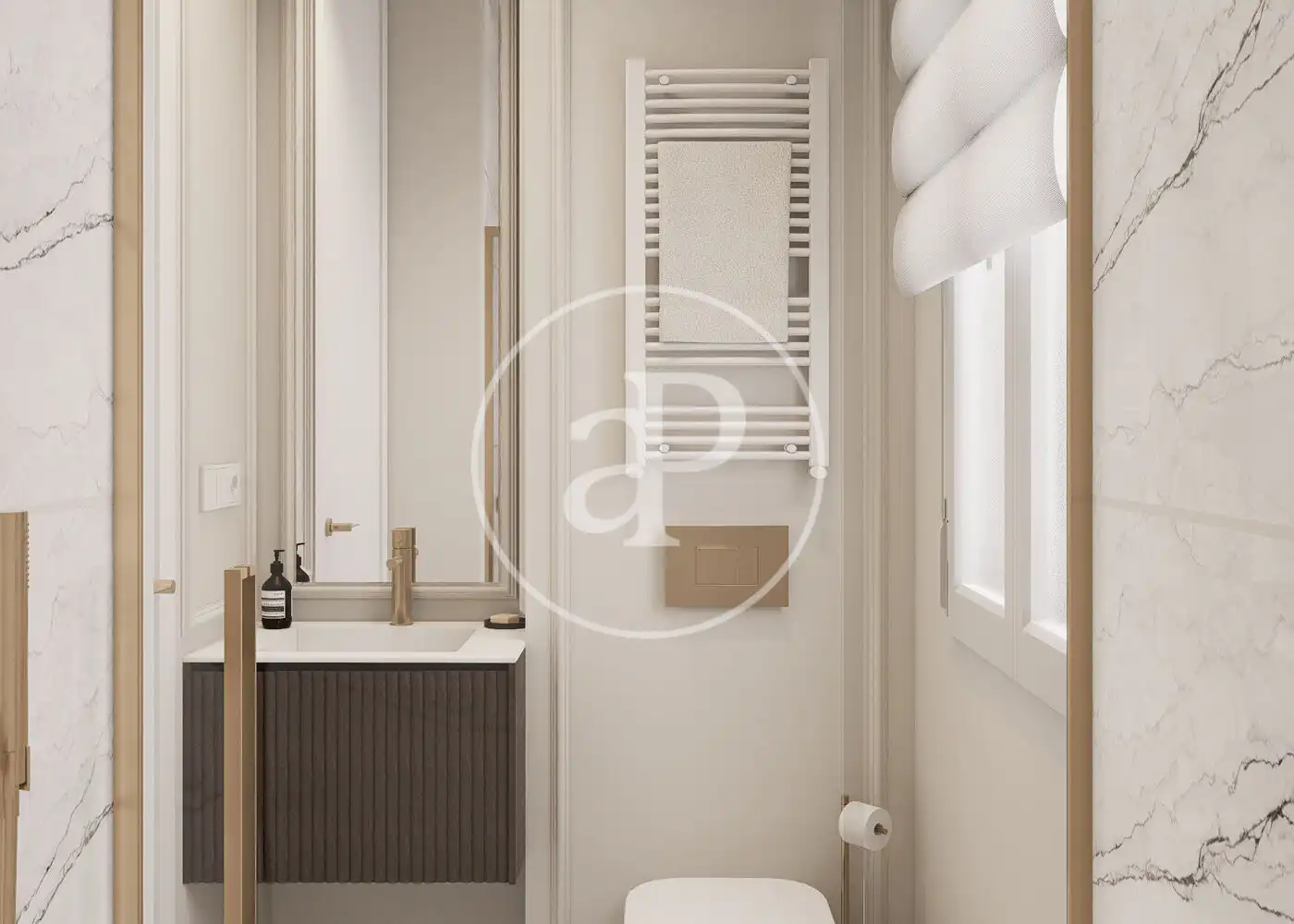 Bathroom of Flat for sale in Madrid  with Air Conditioner, Heating and Terrace