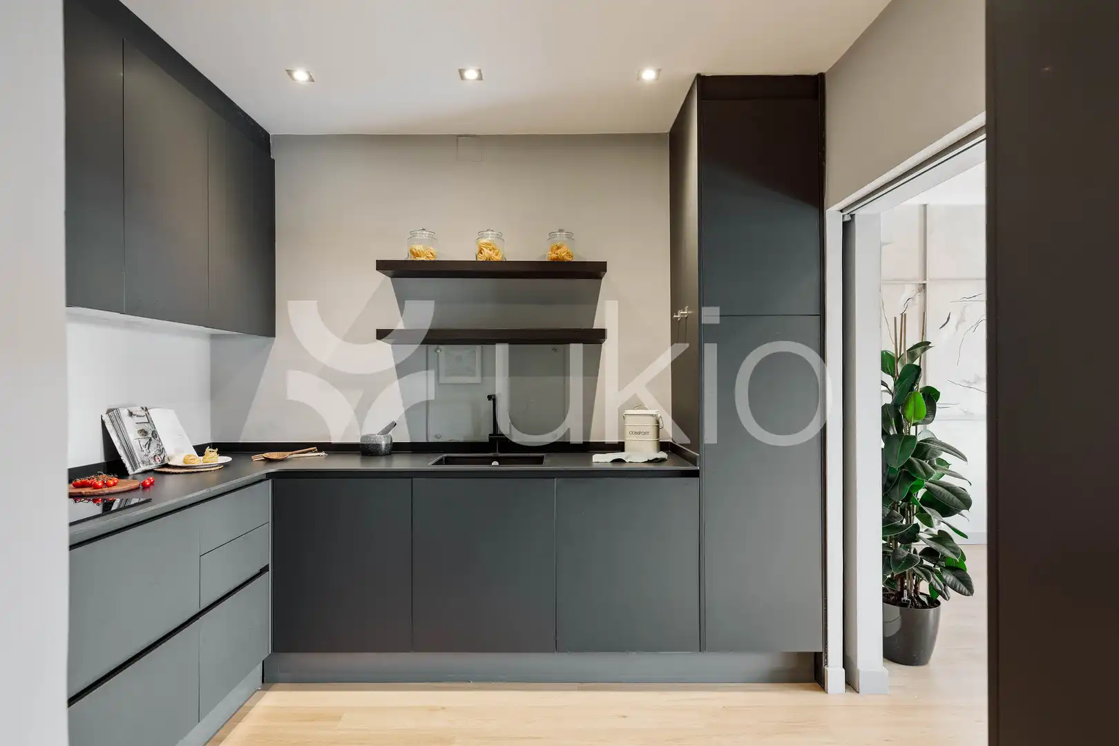 Kitchen of Apartments for rent in Barcelona  with Air Conditioner, Heating and Terrace