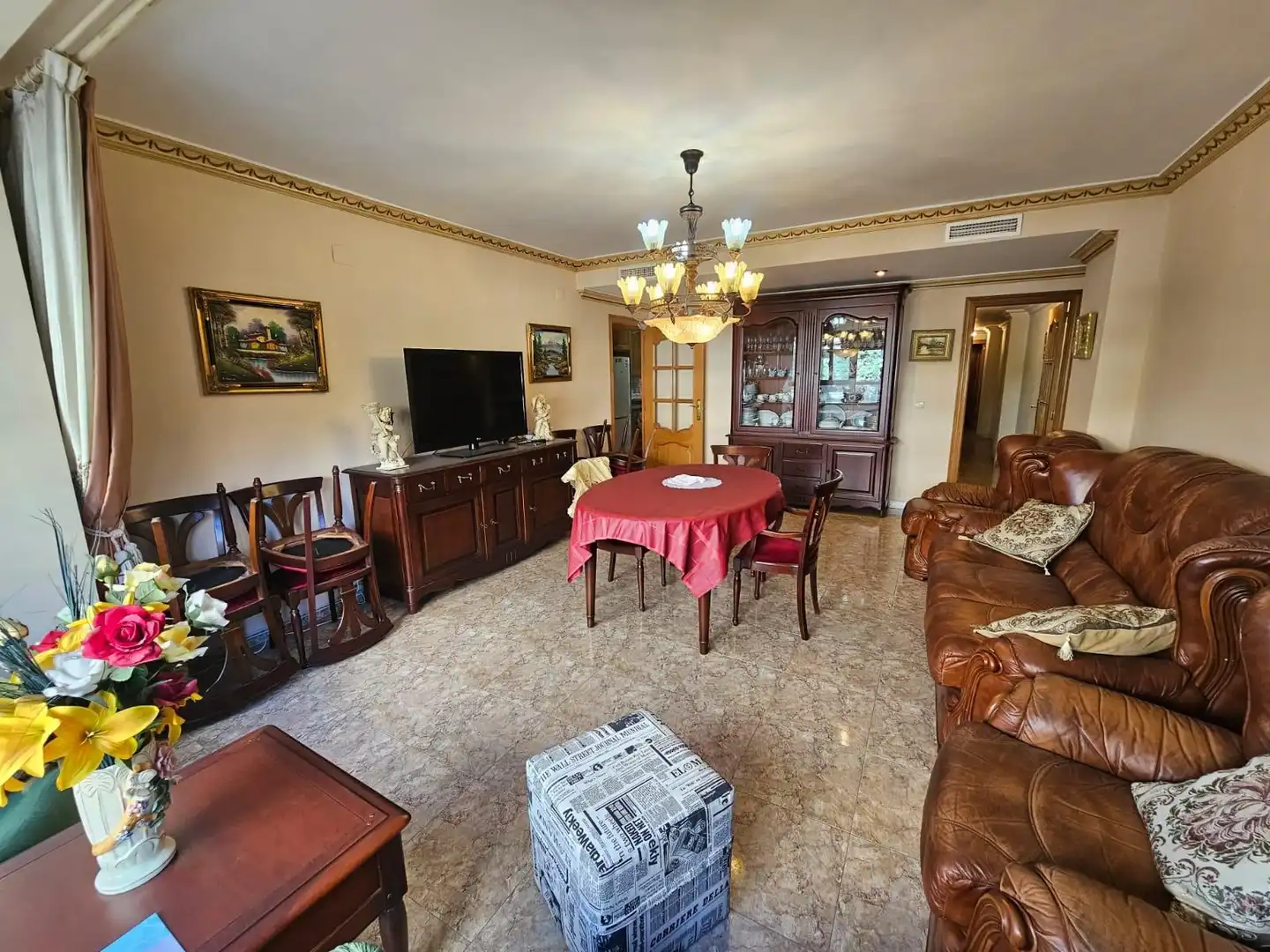 Living room of Flat for sale in Valencia  with Air Conditioner, Storage room and Balcony
