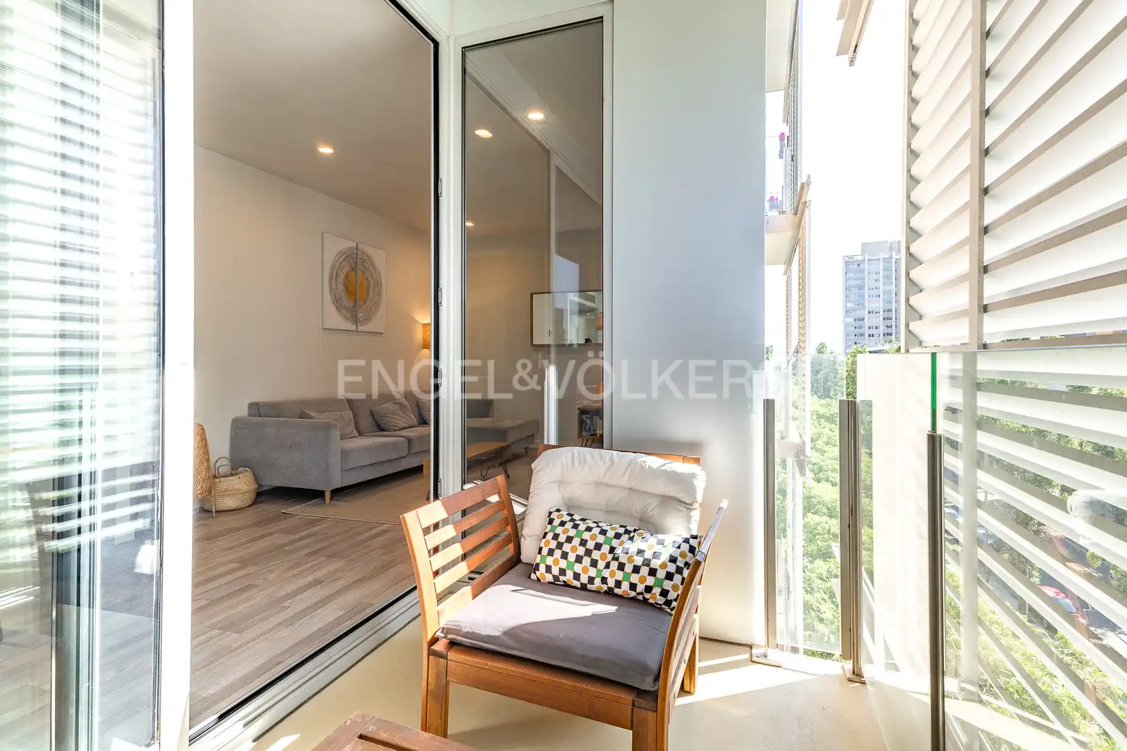 Balcony of Flat for sale in Sant Adrià de Besòs  with Air Conditioner, Heating and Parquet flooring
