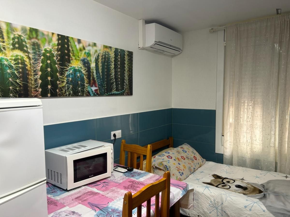 Bedroom of Study to rent in L'Hospitalet de Llobregat  with Air Conditioner, Heating and Furnished