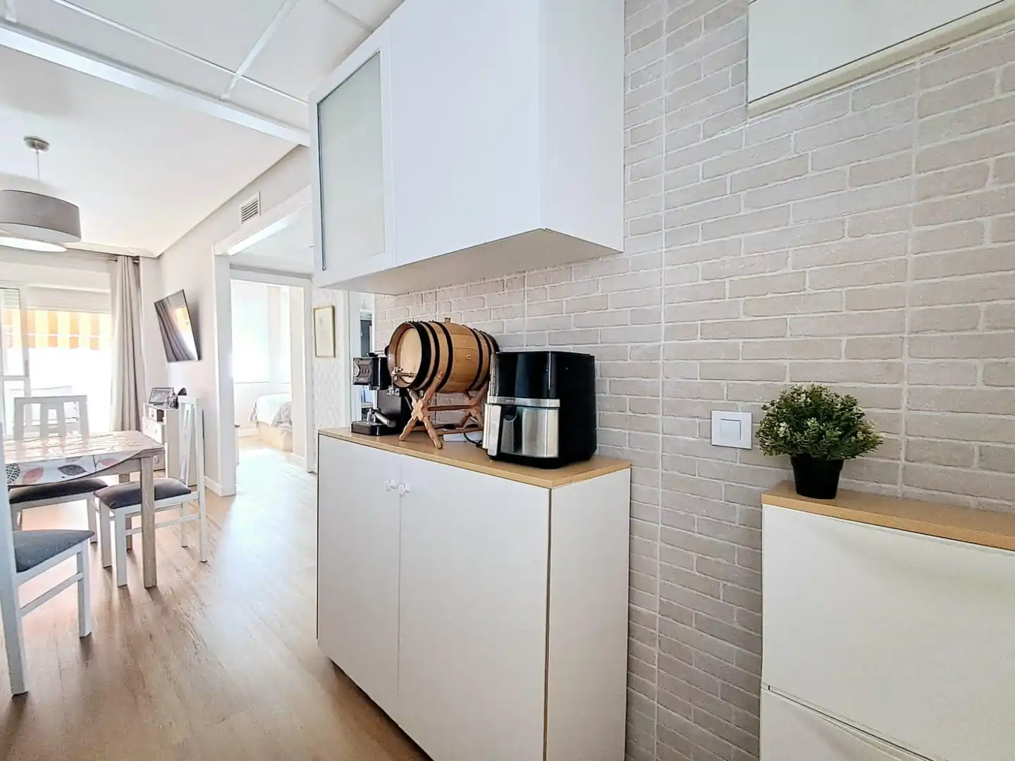 Cocina de Apartamento en venta en Águilas con Aire acondicionado, Calefacción y Jardín privado