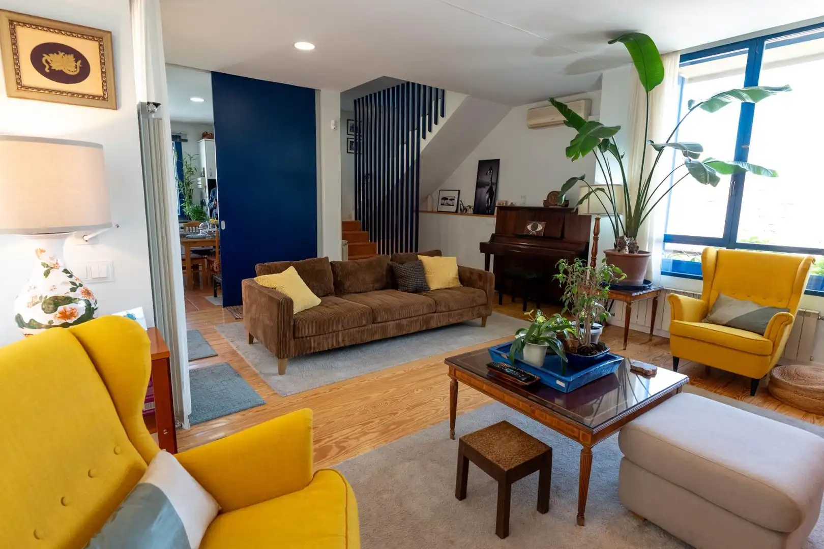 Living room of Houses for sale in  Madrid Capital  with Air Conditioner, Heating and Private garden