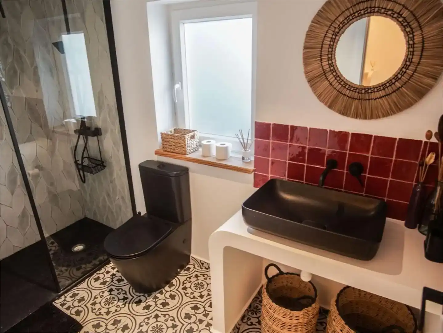 Baño de Casa o chalet de alquiler en Oliva con Aire acondicionado, Piscina y Amueblado