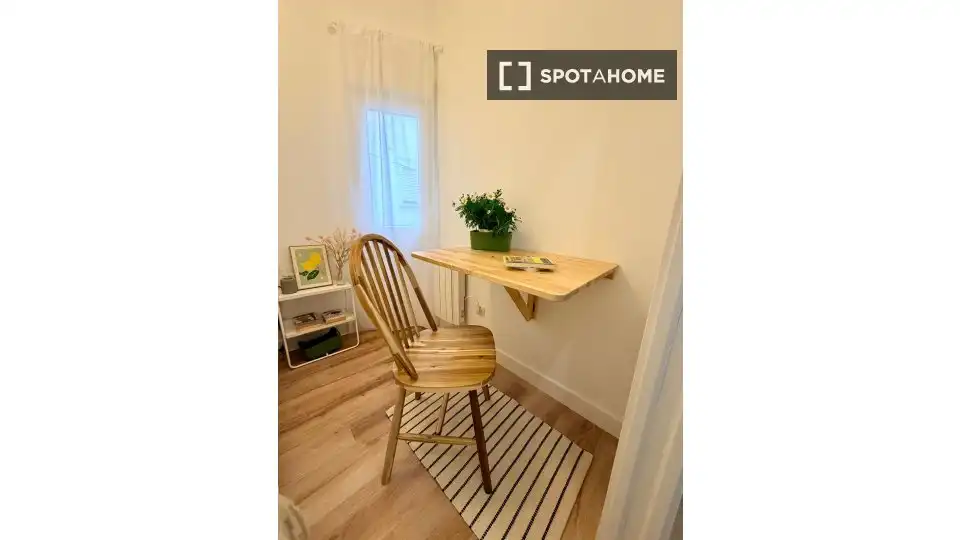 Habitación de Piso de alquiler en Madrid con Aire acondicionado, Calefacción y Amueblado
