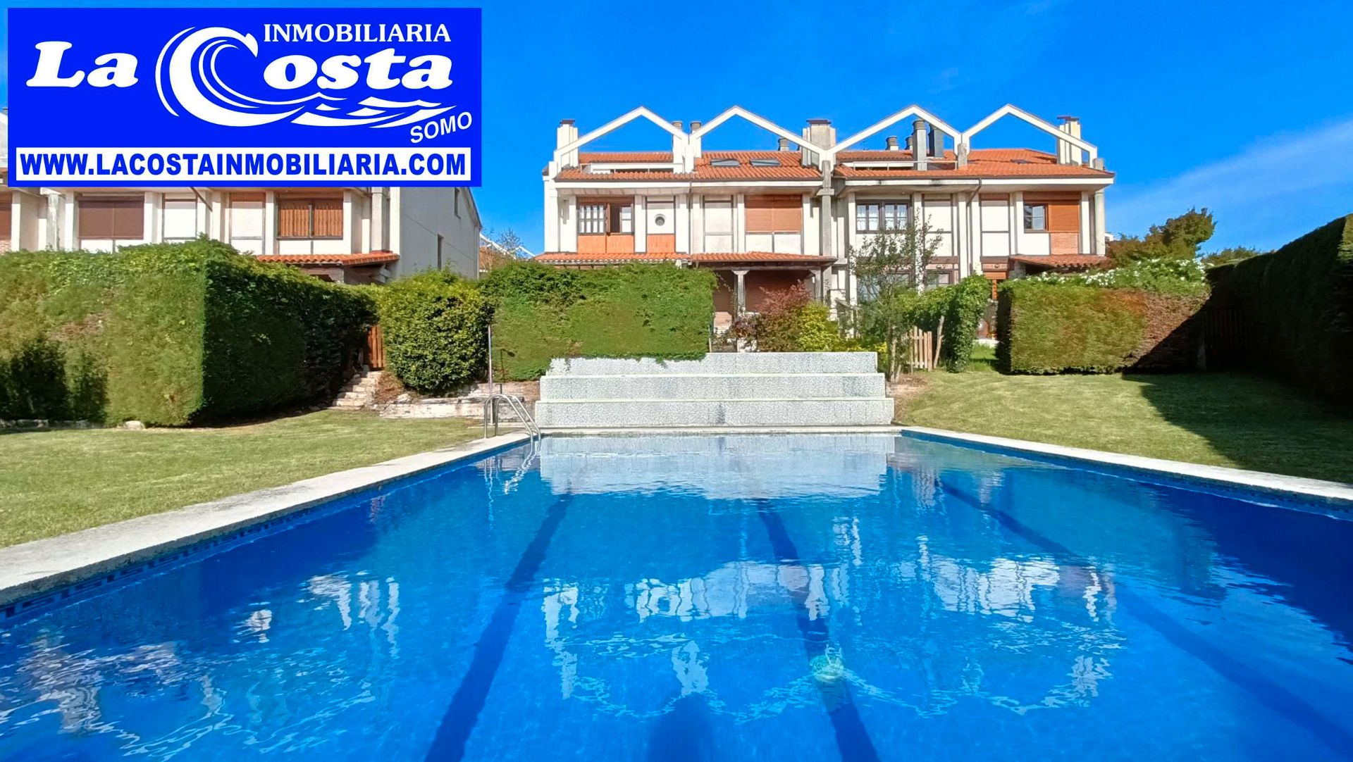 Swimming pool of Single-family semi-detached to rent in Marina de Cudeyo  with Private garden, Terrace and Furnished