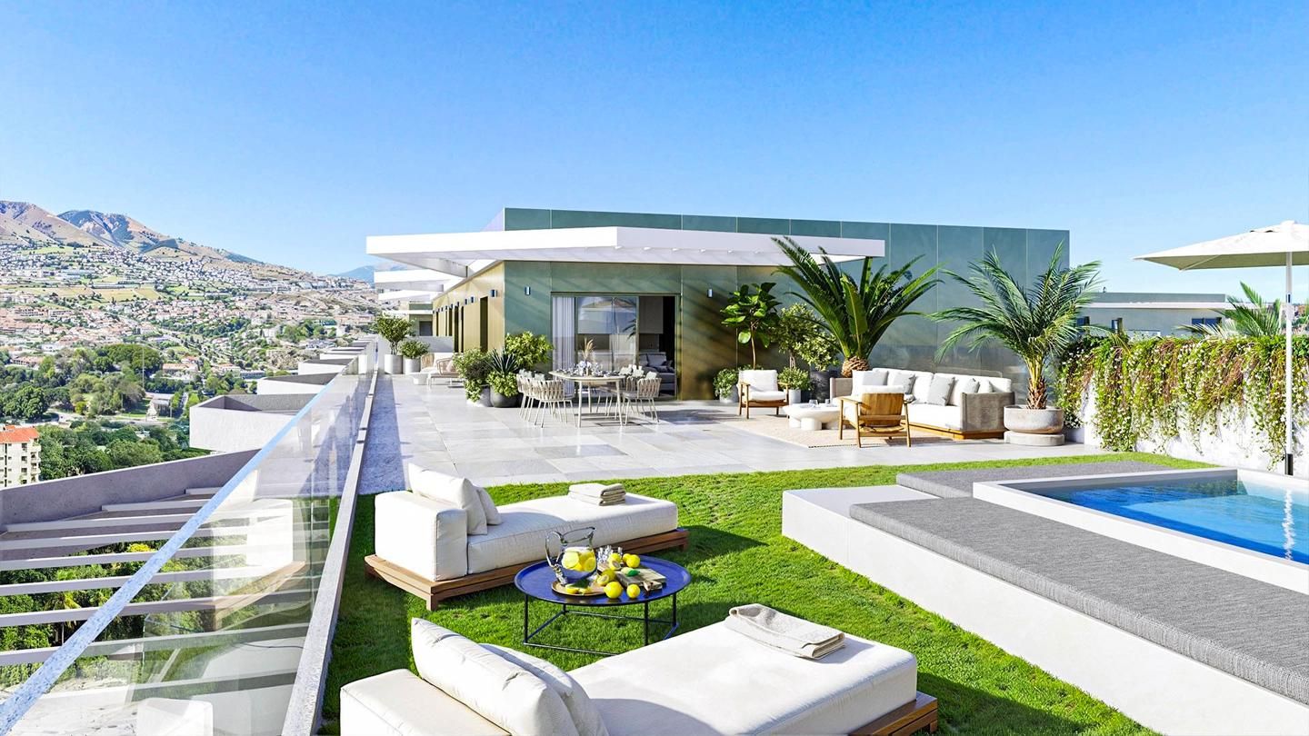 Terrassa de Àtic en venda en Mijas amb Aire condicionat, Calefacció i Jardí privat
