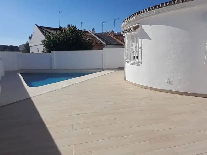 Swimming pool of Houses for sale in Mijas  with Air Conditioner, Terrace and Swimming Pool