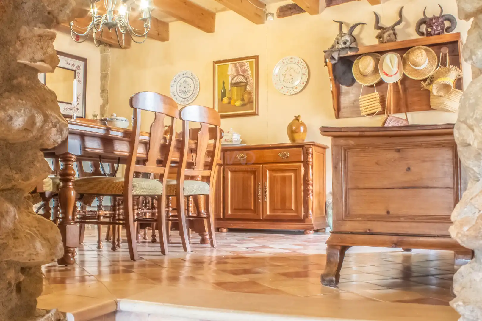 Dining room of Country homes for sale in Andratx  with Air Conditioner, Heating and Terrace