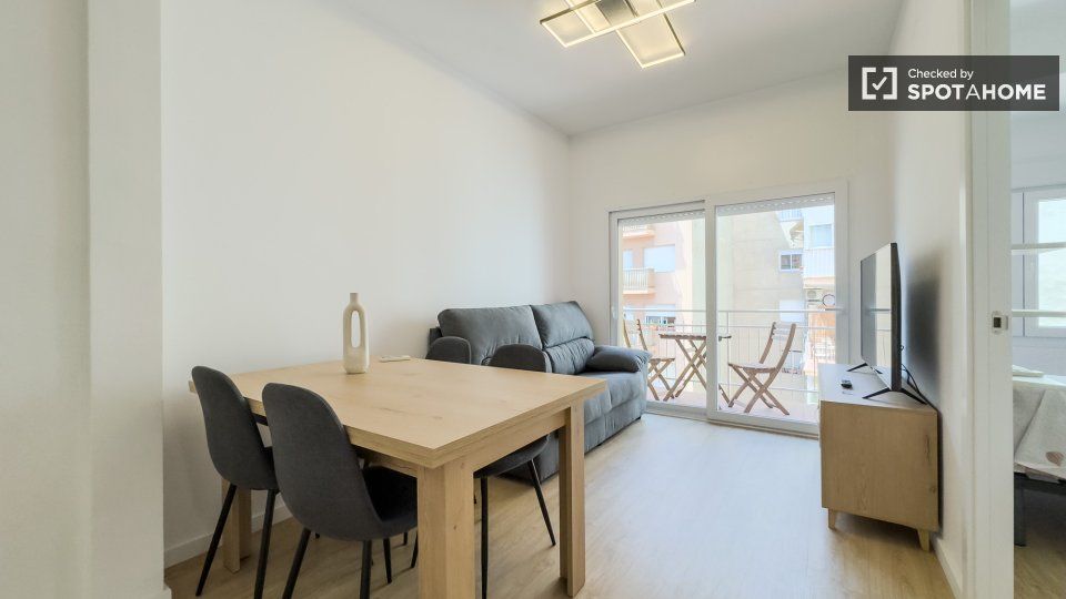 Living room of Flat to rent in  Barcelona Capital  with Air Conditioner, Heating and Furnished