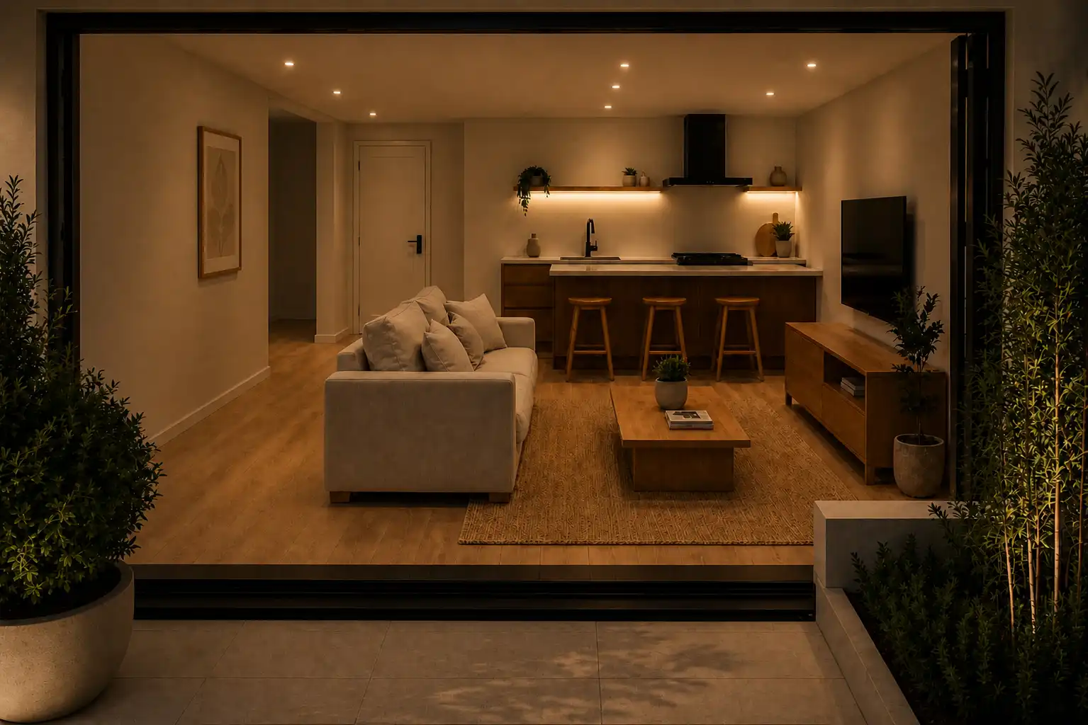 Living room of Apartments for sale in Sanxenxo  with Air Conditioner, Heating and Terrace