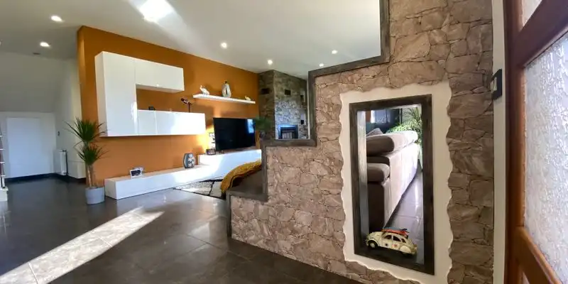 Sala de estar de Casa o chalet en venta en Siero con Jardín privado, Terraza y Trastero