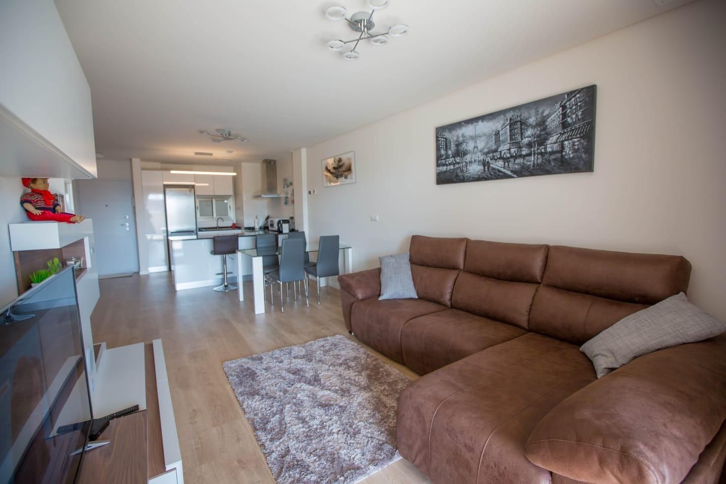 Sala d'estar de Planta baixa de lloguer en Orihuela amb Aire condicionat, Jardí privat i Terrassa