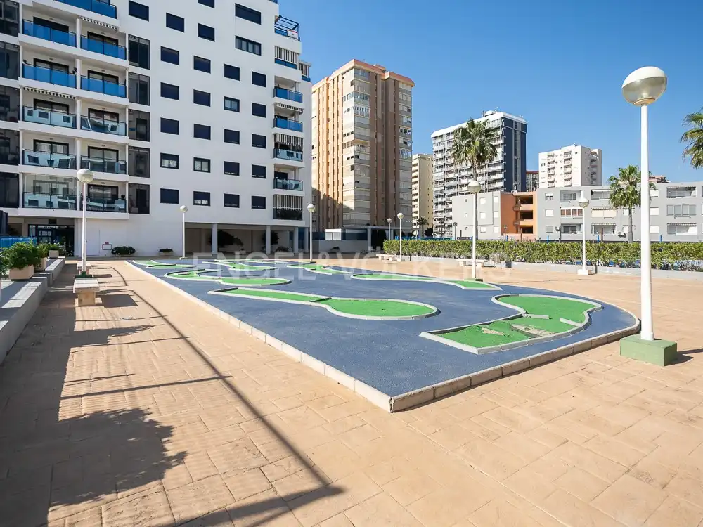 Parking of Flat for rent in La Pobla de Farnals  with Air Conditioner, Heating and Private garden