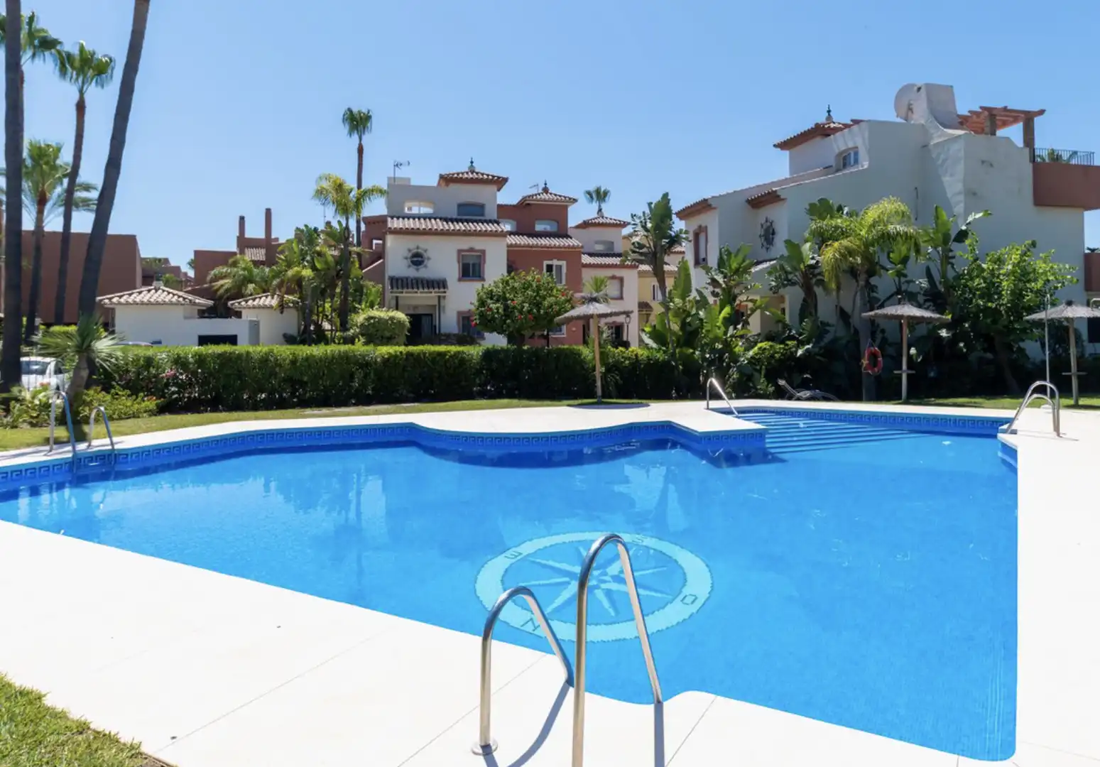 Exterior view of Detached homes for sale in Estepona  with Air Conditioner, Heating and Terrace