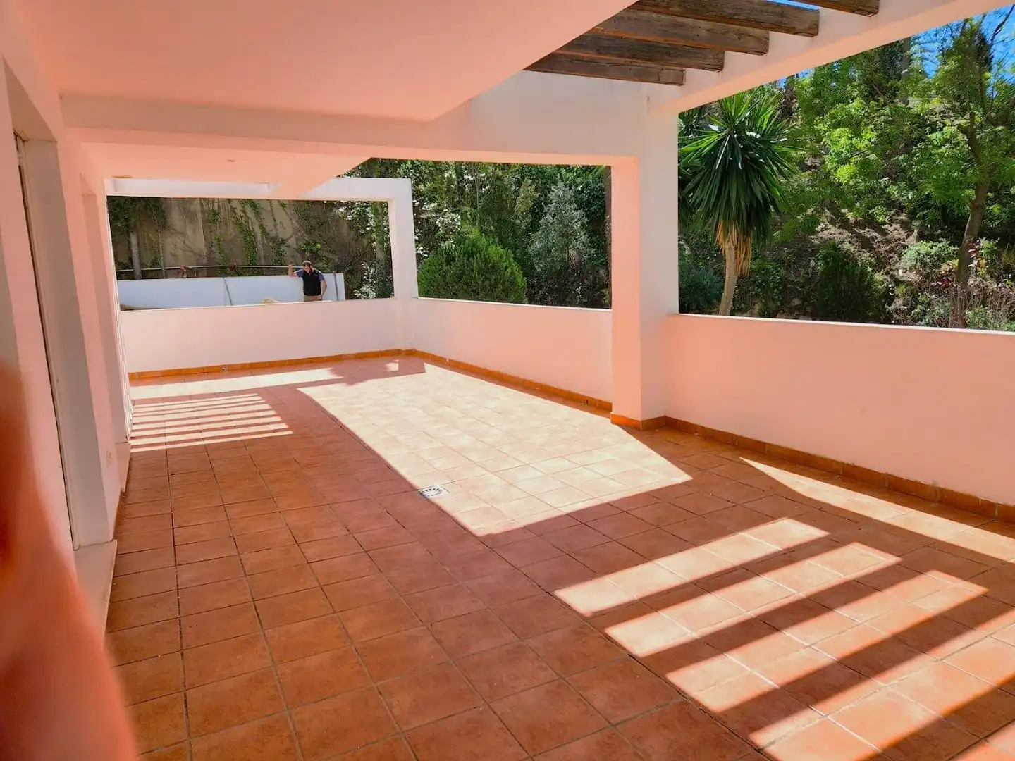 Terrace of Flat for sale in Benalmádena  with Air Conditioner, Heating and Private garden