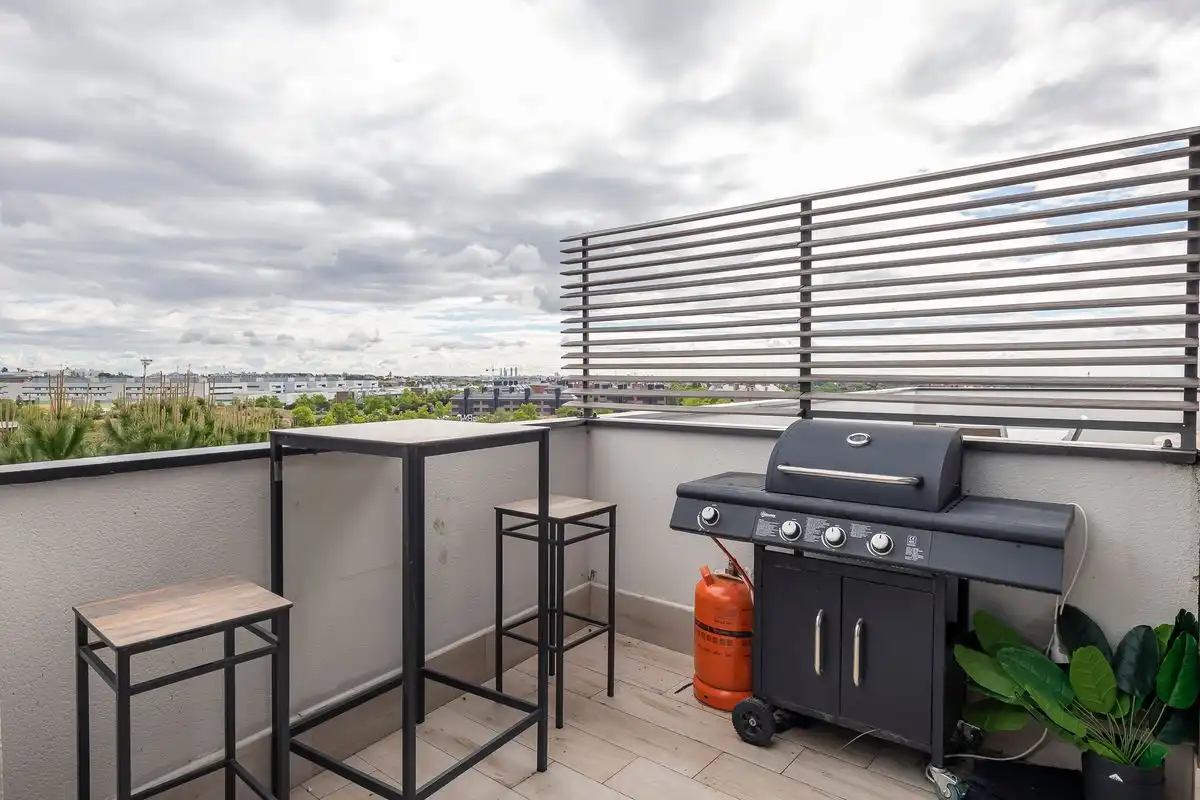 Terrasse von Dachboden zum Verkauf in Majadahonda mit Klimaanlage, Heizung und Privatgarten